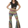 Déguisements Adultes-Euro Shop Pantalon Hippie à imprimé animalier Femmes - Taille 40/42