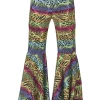 Déguisements Adultes-Euro Shop Pantalon Hippie à imprimé animalier Femmes - Taille 52/54