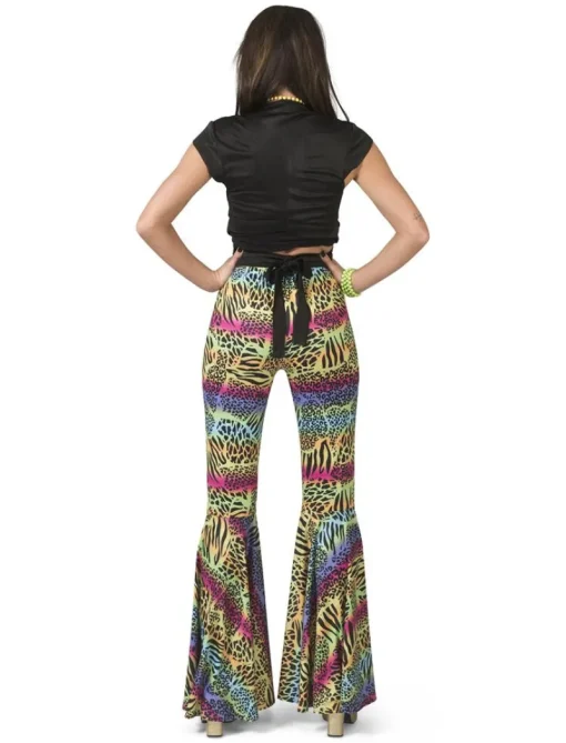 Déguisements Adultes-Euro Shop Pantalon Hippie à imprimé animalier Femmes - Taille 40/42