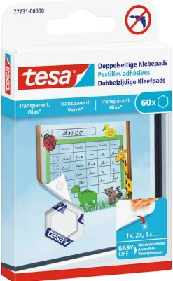 Matériel De Fixation-Tesa Pastilles adhésives double-face (60pièces)