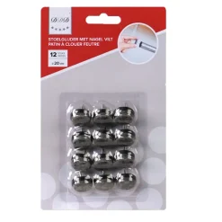 Des Ferrures De Meubles Et De Portes-DDD patin a clouer 20 mm feutre 12 pieces