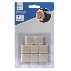 Des Ferrures De Meubles Et De Portes-DDD patin glisser 25x25 beige 8 pieces
