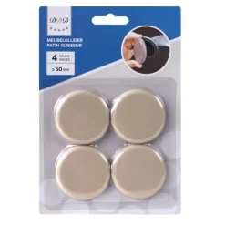 Des Ferrures De Meubles Et De Portes-DDD patin glisseur 50 mm beige 4 pieces
