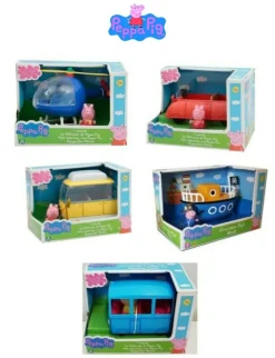 Personnages Télévisés-Peppa Pig véhicule + figurine