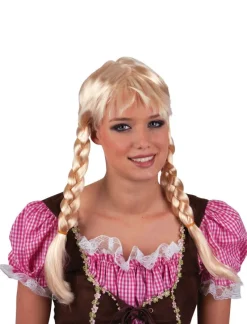 Chapeaux Et Perruques-Euro Shop Perruque Blonde Heidi avec tresses
