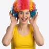 Chapeaux Et Perruques-Partyline Perruque clown multicolore