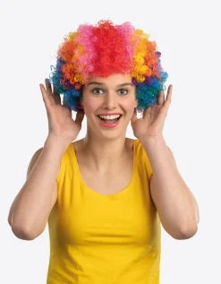 Chapeaux Et Perruques-Partyline Perruque clown multicolore