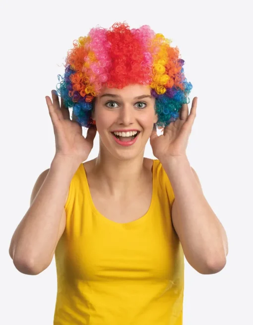 Chapeaux Et Perruques-Partyline Perruque clown multicolore