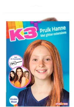 Chapeaux Et Perruques-Studio 100 Perruque K3 Hanne avec épingle à cheveux