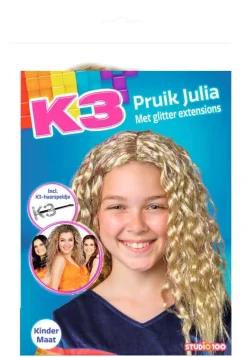 Chapeaux Et Perruques-Studio 100 Perruque K3 Julia avec épingle à cheveux