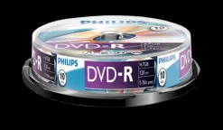 Bureautique-Philips DVD-R 4,7 GB 16x spindle 10 pièces