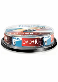 Bureautique-Philips DVD+R 4,7 GB 16x spindle 10 pièces