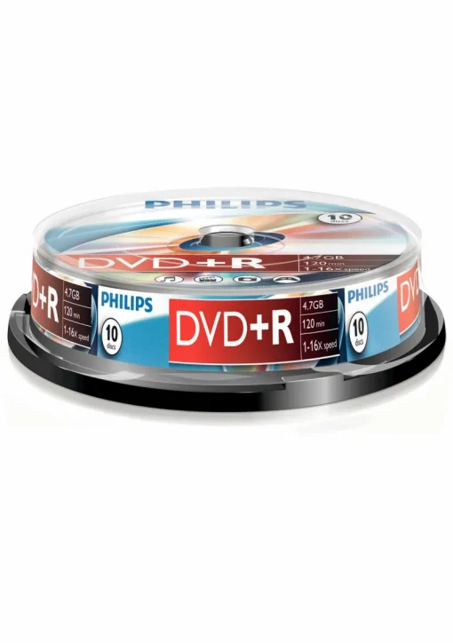 Bureautique-Philips DVD+R 4,7 GB 16x spindle 10 pièces