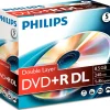 Bureautique-Philips DVD+R DL 8,5 GB 8x jewelcase 5 pièces