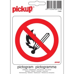 Signalisation-Pickup Pictogram interdit flamme 10 x 10 cm
