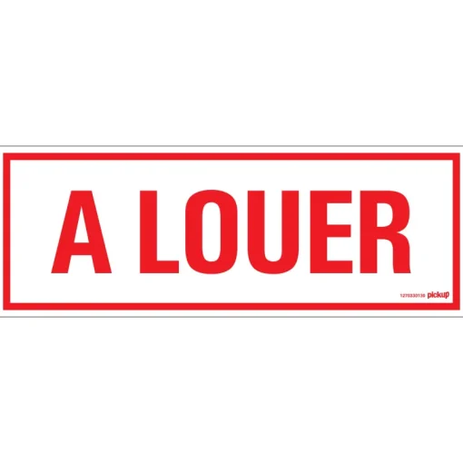 Signalisation-Pickup Pictogramme à louer 33 x 12 cm