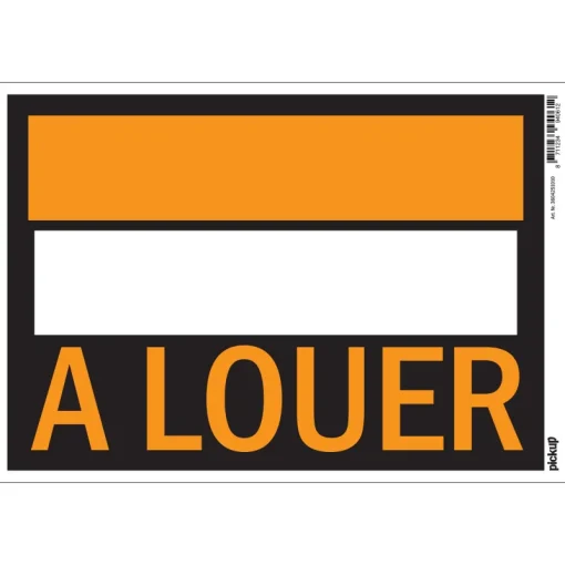 Signalisation-Pickup Pictogramme à louer 23 x 33 cm