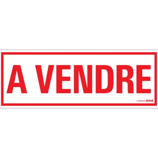 Signalisation-Pickup Pictogramme à vendre 33 x 12 cm