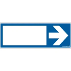 Signalisation-Pickup Pictogramme bleu avec flèche 33 x 12 cm