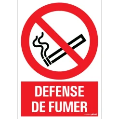 Signalisation-Pickup Pictogramme défense de fumer 23 x 33 cm