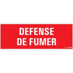 Signalisation-Pickup Pictogramme défense de fumer 33 x 12 cm