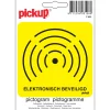 Signalisation-Pickup Pictogramme elektrisch beveiligd 10 x 10 cm