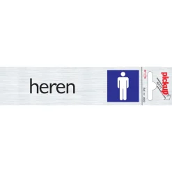 Signalisation-Pickup Pictogramme en aluminium heren 16,5 x 4,4 cm