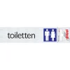 Signalisation-Pickup Pictogramme en aluminium toiletten 16,5 x 4,4 cm