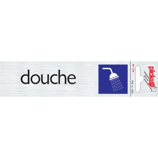 Signalisation-Pickup Pictogramme en aluminium douche 16,5 x 4,4 cm