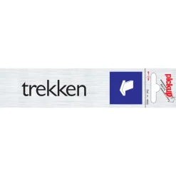 Signalisation-Pickup Pictogramme en aluminium trekken horizontal 16,5 x 4,4 cm