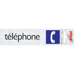 Signalisation-Pickup Pictogramme en aluminium téléphone 16,5 x 4,4 cm