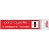 Signalisation-Pickup Pictogramme en aluminium coupe - feu maintenir 16,5 x 4,4 cm