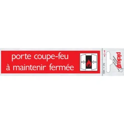 Signalisation-Pickup Pictogramme en aluminium coupe - feu maintenir 16,5 x 4,4 cm