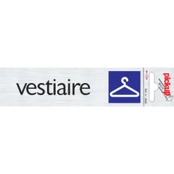 Signalisation-Pickup Pictogramme en aluminium vestiaire 16,5 x 4,4 cm