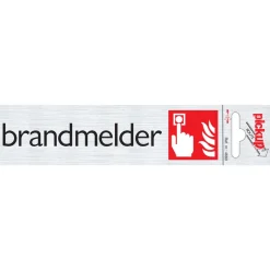 Signalisation-Pickup Pictogramme en aluminium brandmelder 16,5 x 4,4 cm