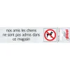 Signalisation-Pickup Pictogramme en aluminium nos amis les chiens 16,5 x 4,4 cm