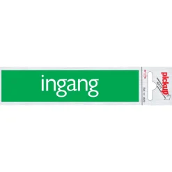 Signalisation-Pickup Pictogramme en aluminium ingang 6,5 x 4,4 cm