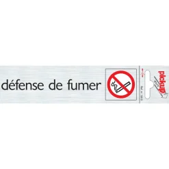 Signalisation-Pickup Pictogramme en aluminium défense de fumer 16,5 x 4,4 cm