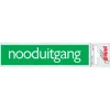 Signalisation-Pickup Pictogramme en aluminium nooduitgang 6,5 x 4,4 cm