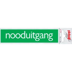 Signalisation-Pickup Pictogramme en aluminium nooduitgang 6,5 x 4,4 cm
