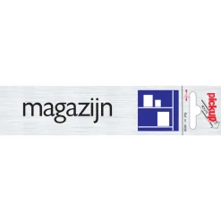 Signalisation-Pickup Pictogramme en aluminium magazijn 16,5 x 4,4 cm