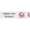 Signalisation-Pickup Pictogramme en aluminium espace non fumeurs 16,5 x 4,4 cm
