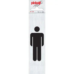 Signalisation-Pickup Pictogramme en aluminium hommes vertical 6,5 x 4,4 cm
