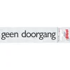 Signalisation-Pickup Pictogramme en aluminium geen doorgang 6,5 x 4,4 cm