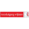 Signalisation-Pickup Pictogramme en aluminium nooduitgang vrijlaten 16,5 x 4,4 cm