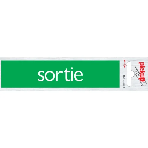 Signalisation-Pickup Pictogramme en aluminium sortie 16,5 x 4,4 cm