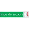 Signalisation-Pickup Pictogramme en aluminium issue de secours 16,5 x 4,4 cm