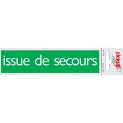 Signalisation-Pickup Pictogramme en aluminium issue de secours 16,5 x 4,4 cm