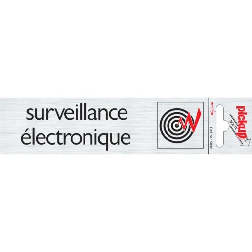 Signalisation-Pickup Pictogramme en aluminium magasin surveillance 16,5 x 4,4 cm