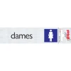 Signalisation-Pickup Pictogramme en aluminium dames 16,5 x 4,4 cm